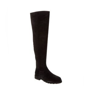 Stuart Weitzman Chicago Lug Suede Over-The-Knee Boot